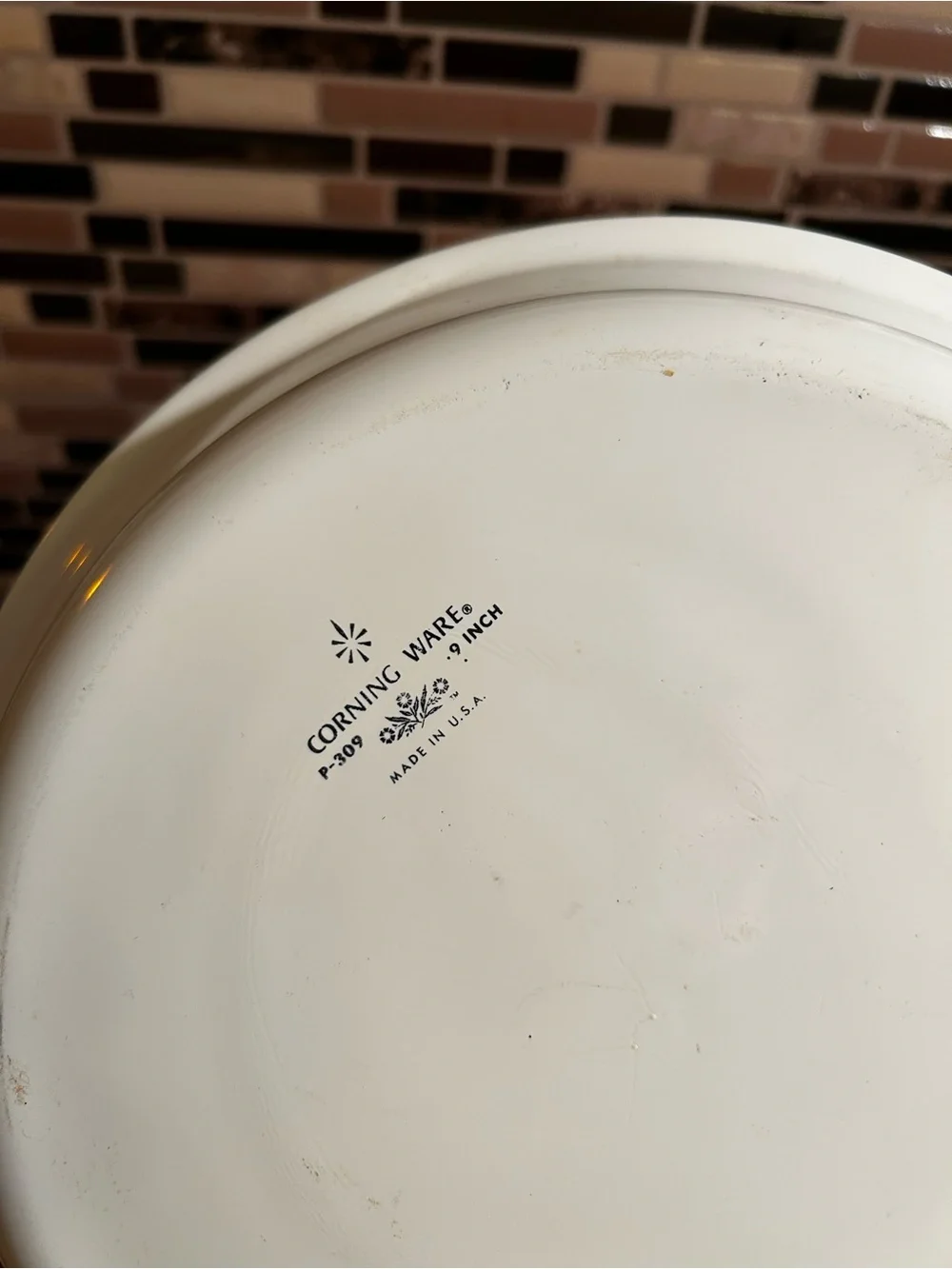 Vintage Corningware Blue Cornflower 9” Pie Plate
